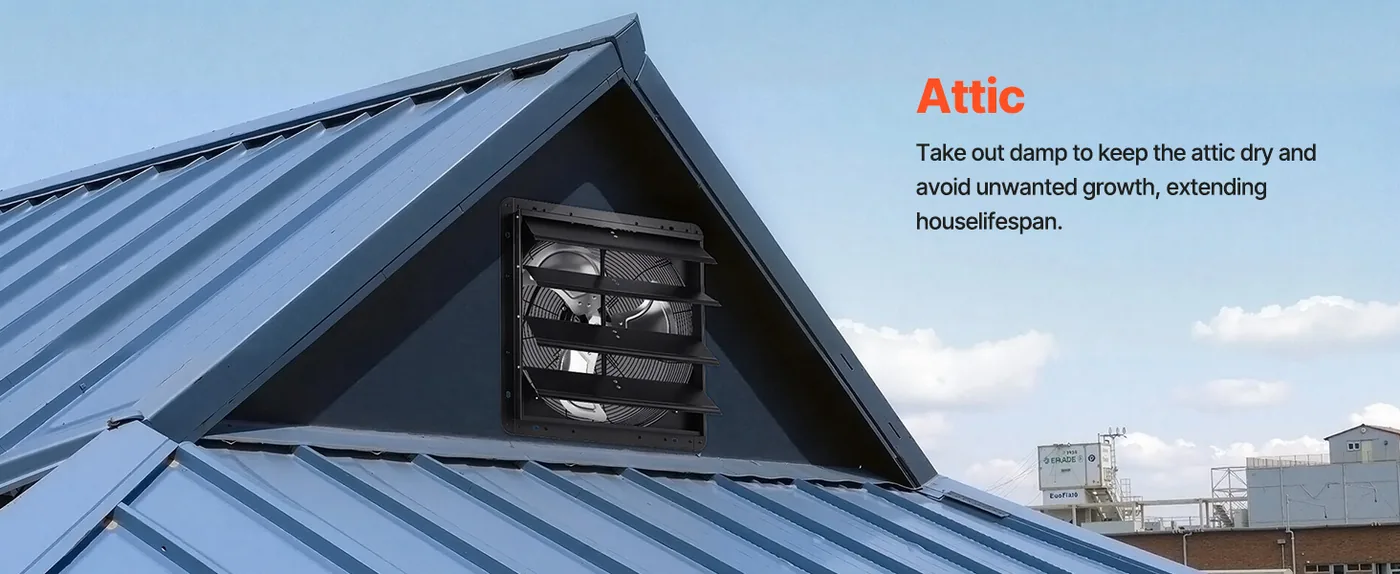 VEVOR 18 inch Shutter Exhaust Fan 2200 CFM Variable Speed Attic