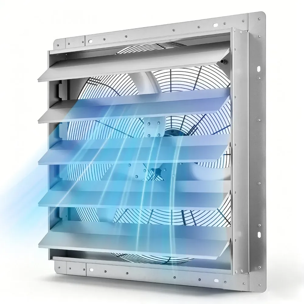 VEVOR 24 inch shutter exhaust fan front view