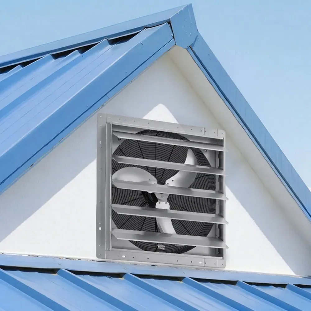 shutter exhaust fan wall mount installation