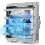 VEVOR 16 inch shutter exhaust fan front view