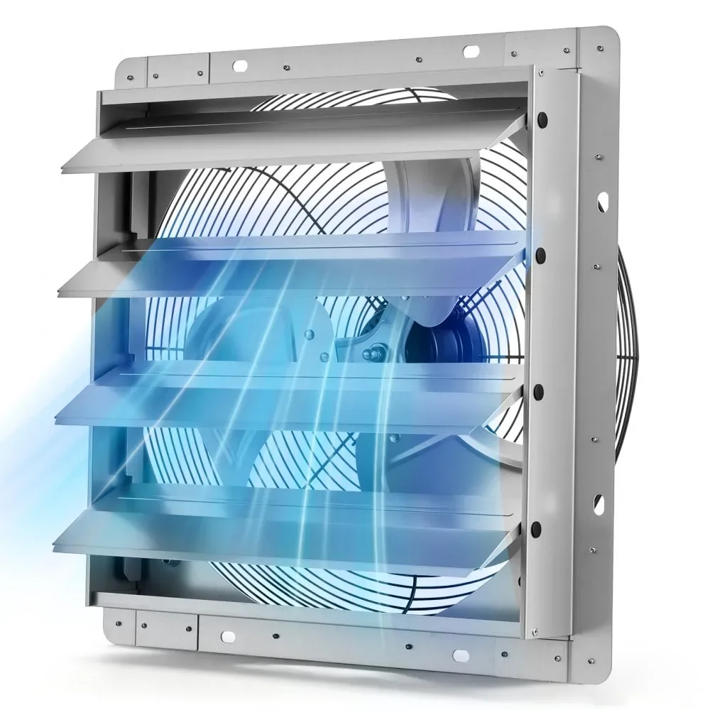VEVOR 16 inch shutter exhaust fan front view