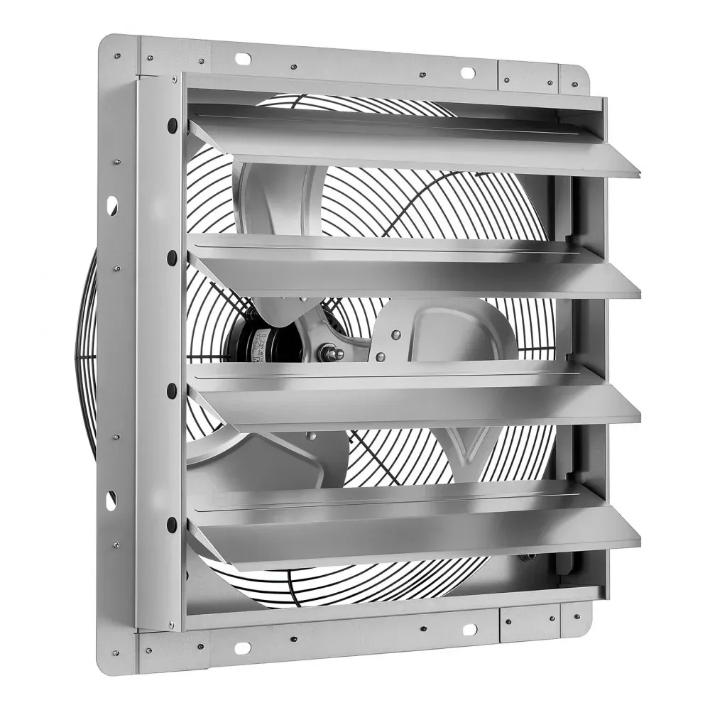 shutter exhaust fan weather resistant louvers