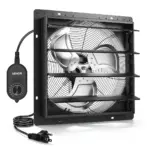 VEVOR 18 inch shutter exhaust fan front view