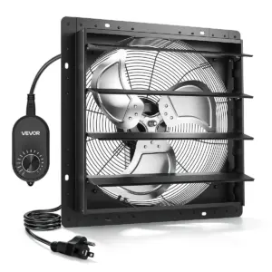 VEVOR 18 inch shutter exhaust fan front view