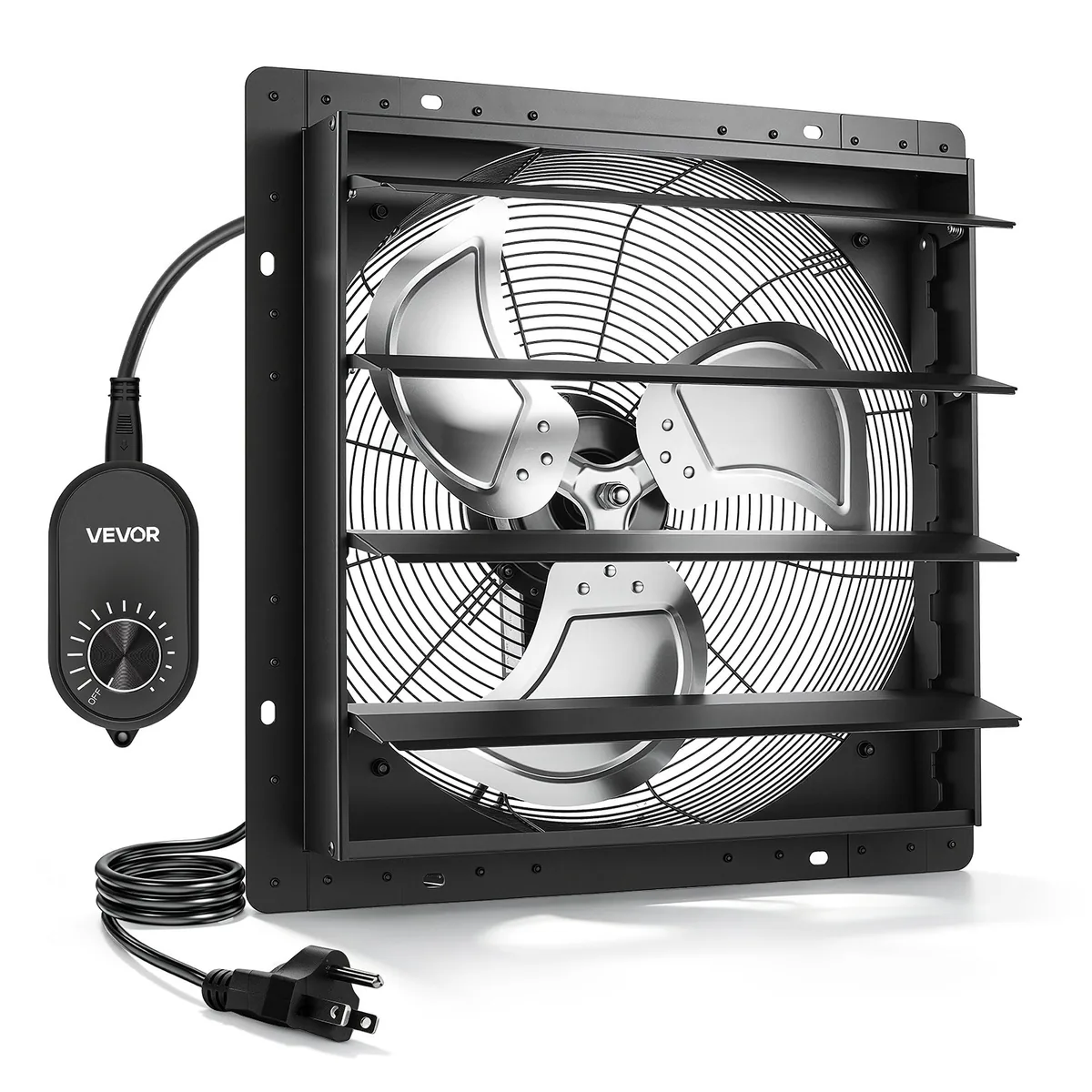 VEVOR 18 inch shutter exhaust fan front view