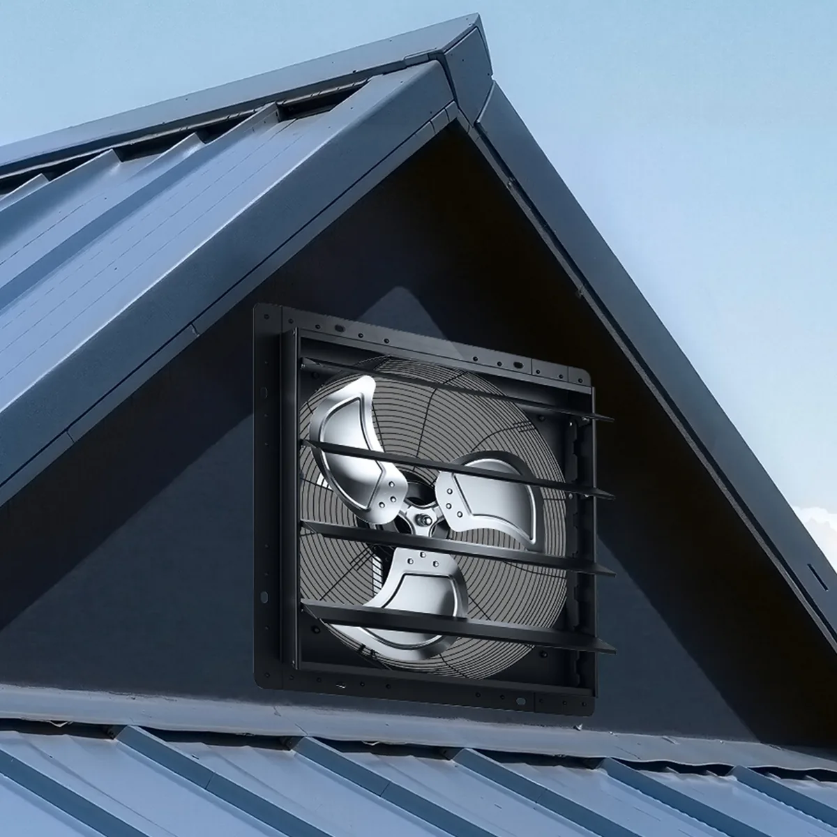 VEVOR 18 inch shutter exhaust fan dimension diagram