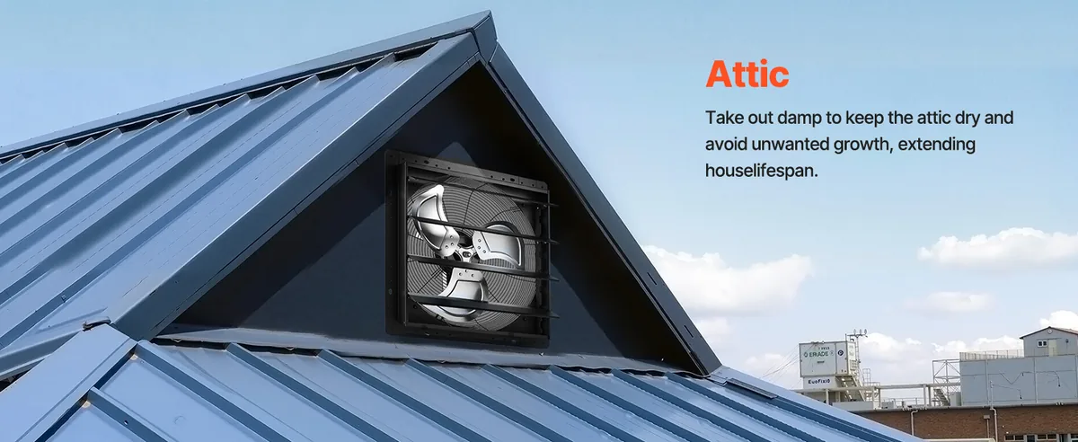 VEVOR 18 inch attic ventilation fan wall mount