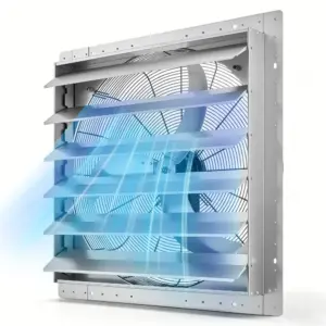 VEVOR 30 inch shutter exhaust fan front view