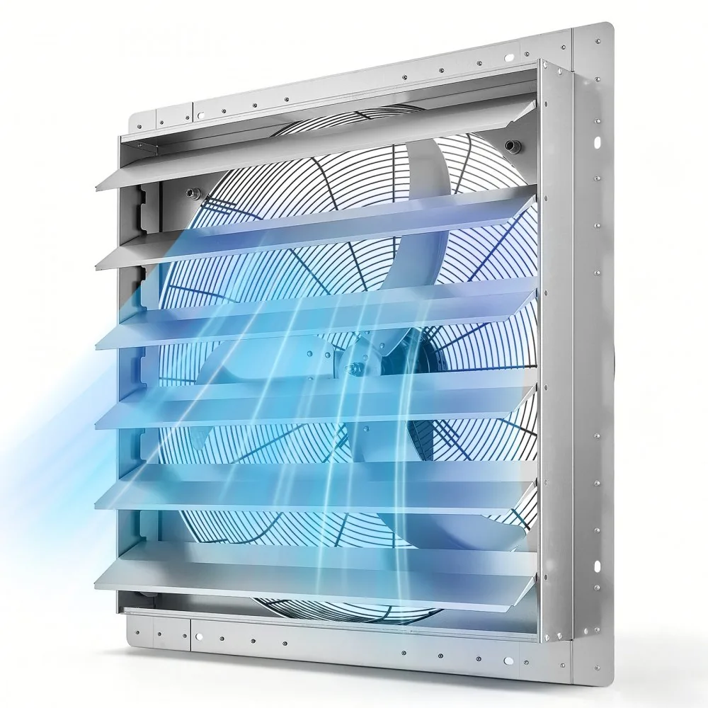 VEVOR 30 inch shutter exhaust fan front view