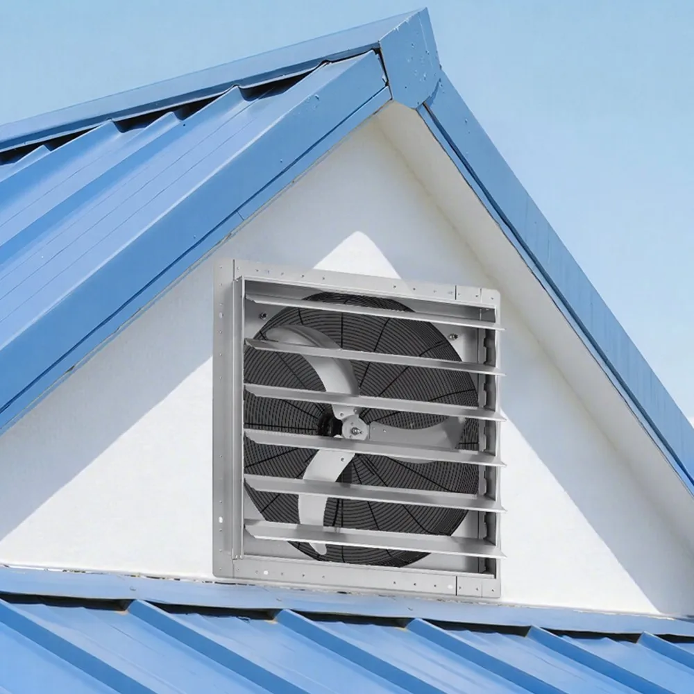 shutter exhaust fan wall mount installation
