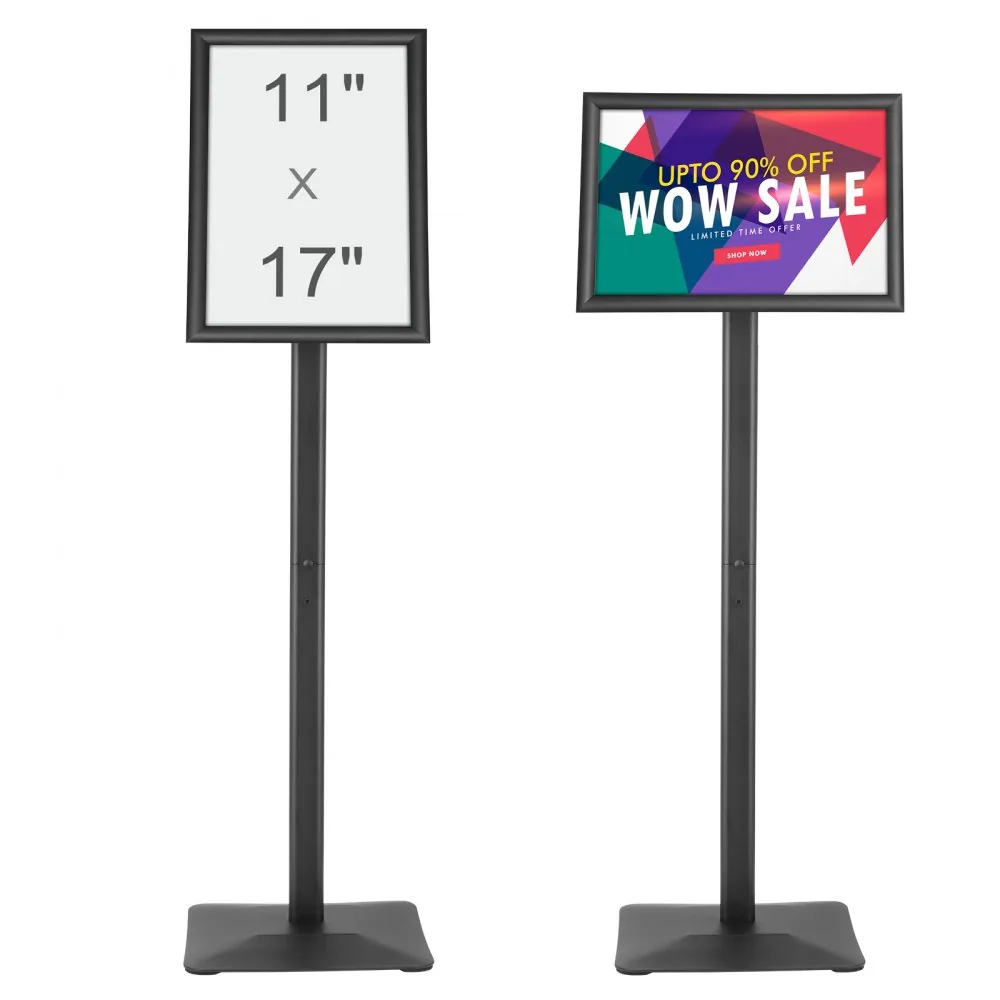 VEVOR pedestal sign holder front view