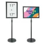 VEVOR pedestal sign holder front view
