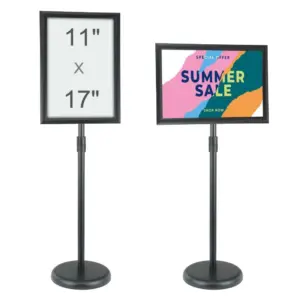 VEVOR pedestal sign holder front view