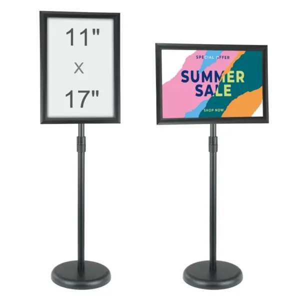 VEVOR pedestal sign holder front view