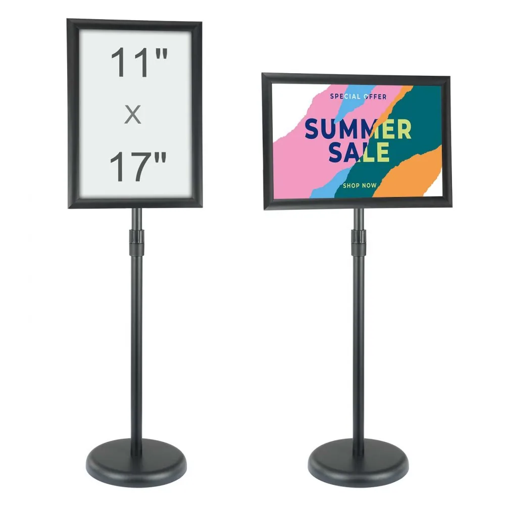 VEVOR pedestal sign holder front view