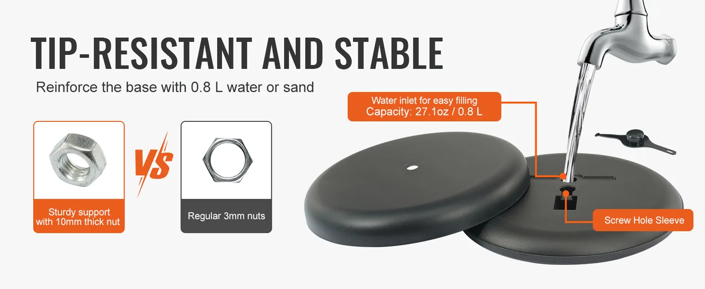 VEVOR pedestal sign holder overview