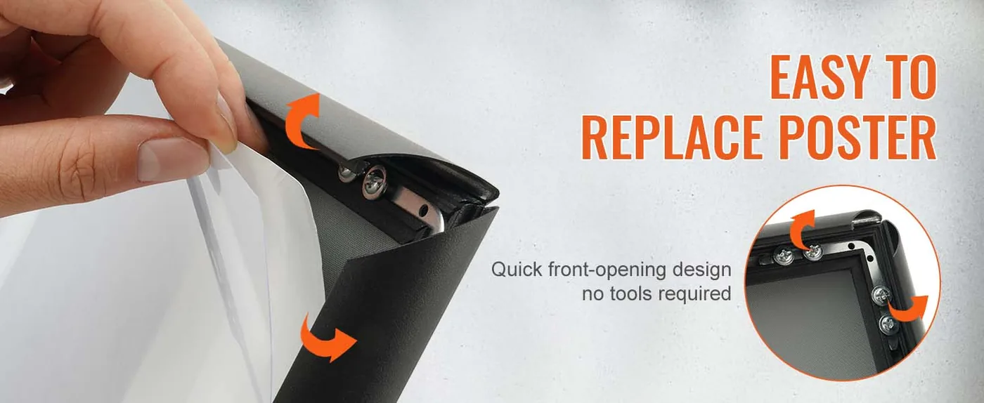 VEVOR pedestal sign holder overview