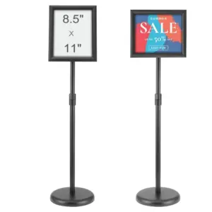 VEVOR pedestal sign holder front view
