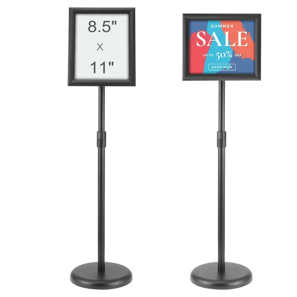 VEVOR pedestal sign holder front view
