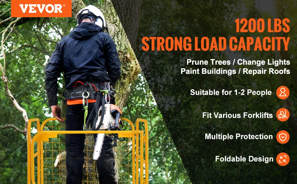 VEVOR forklift safety cage overview
