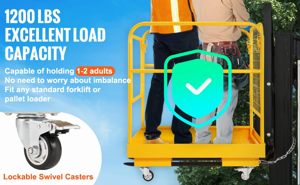 VEVOR forklift safety cage overview