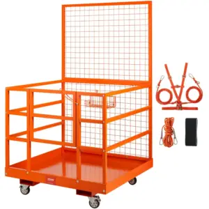 VEVOR 1400 lbs forklift work platform front view