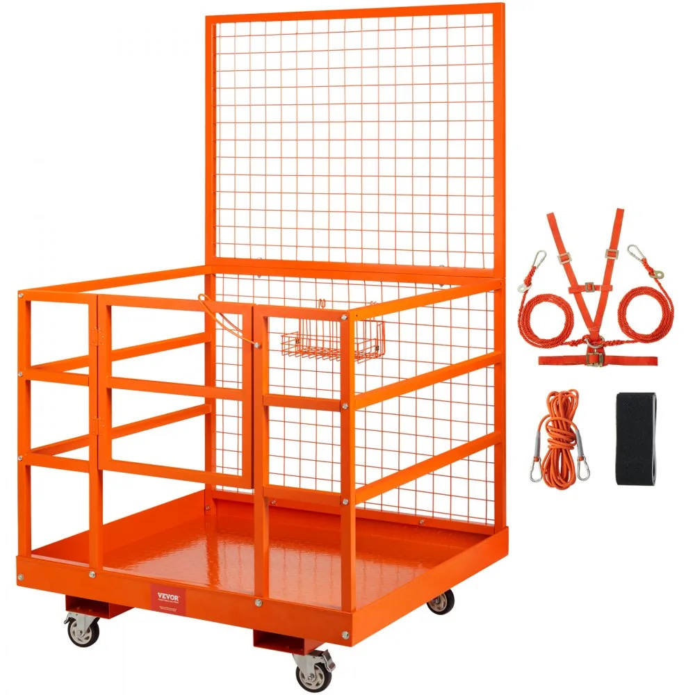 VEVOR 1400 lbs forklift work platform front view