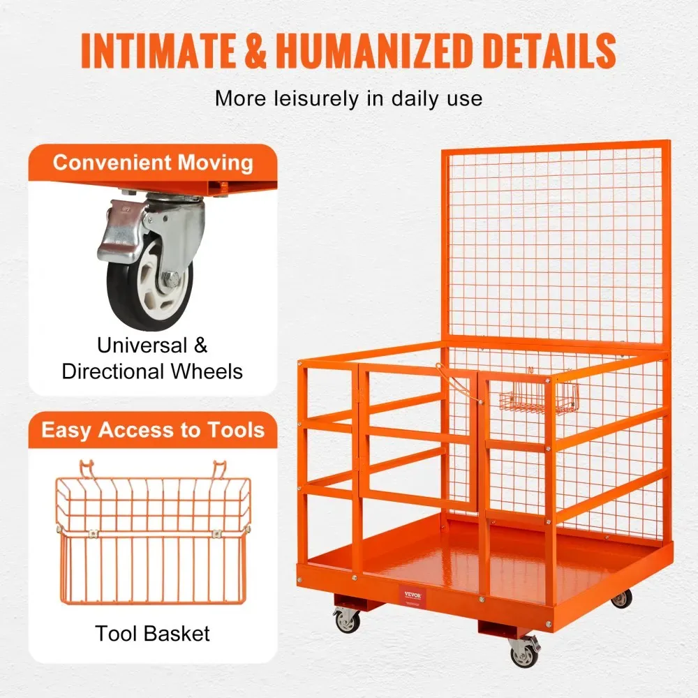 VEVOR forklift work platform tool basket