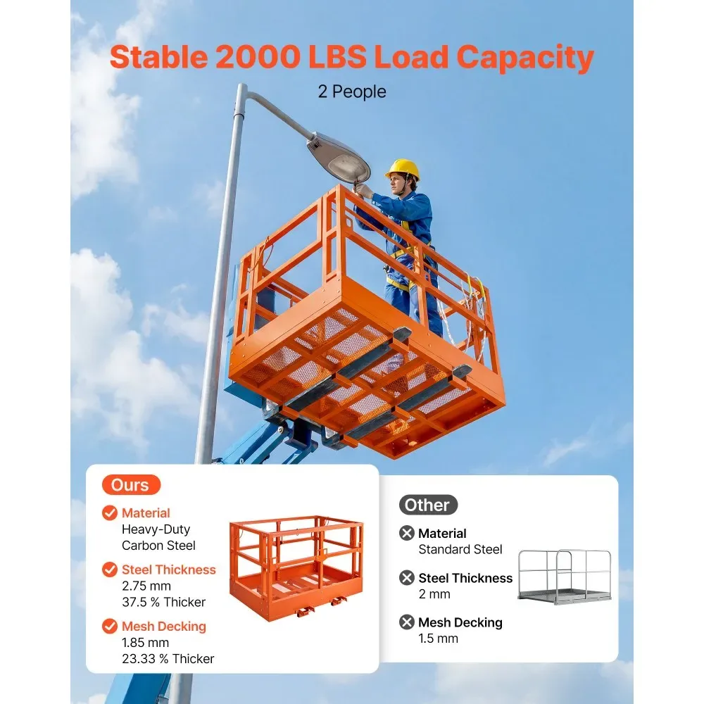 VEVOR telehandler safety cage mesh guardrail