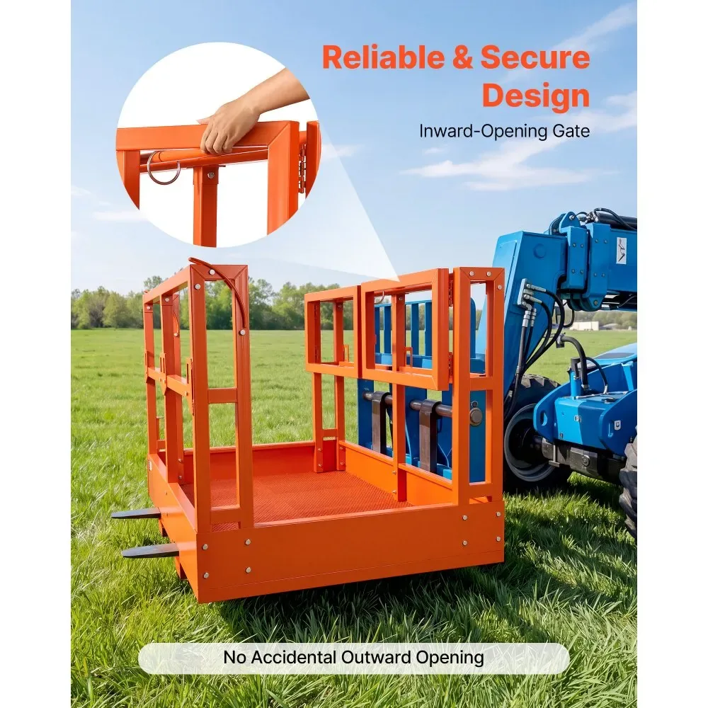 VEVOR 48 x 74 inch telehandler platform dimensions