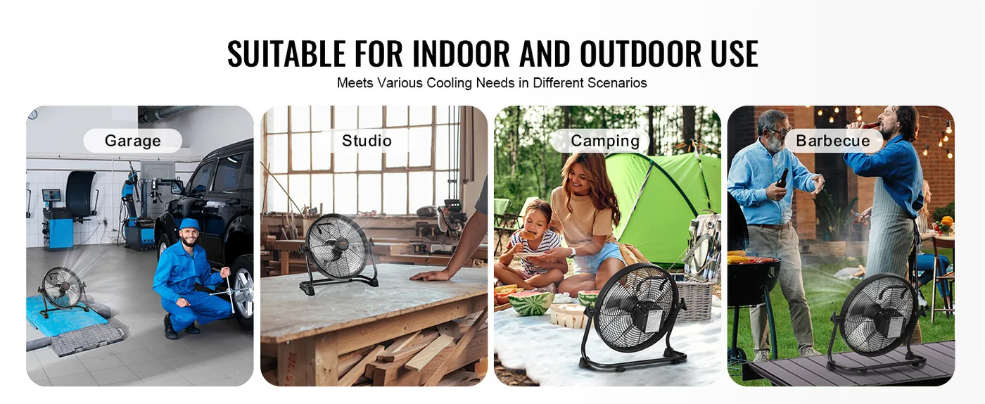 VEVOR Cordless Fan 12 in 12 inch feature 4