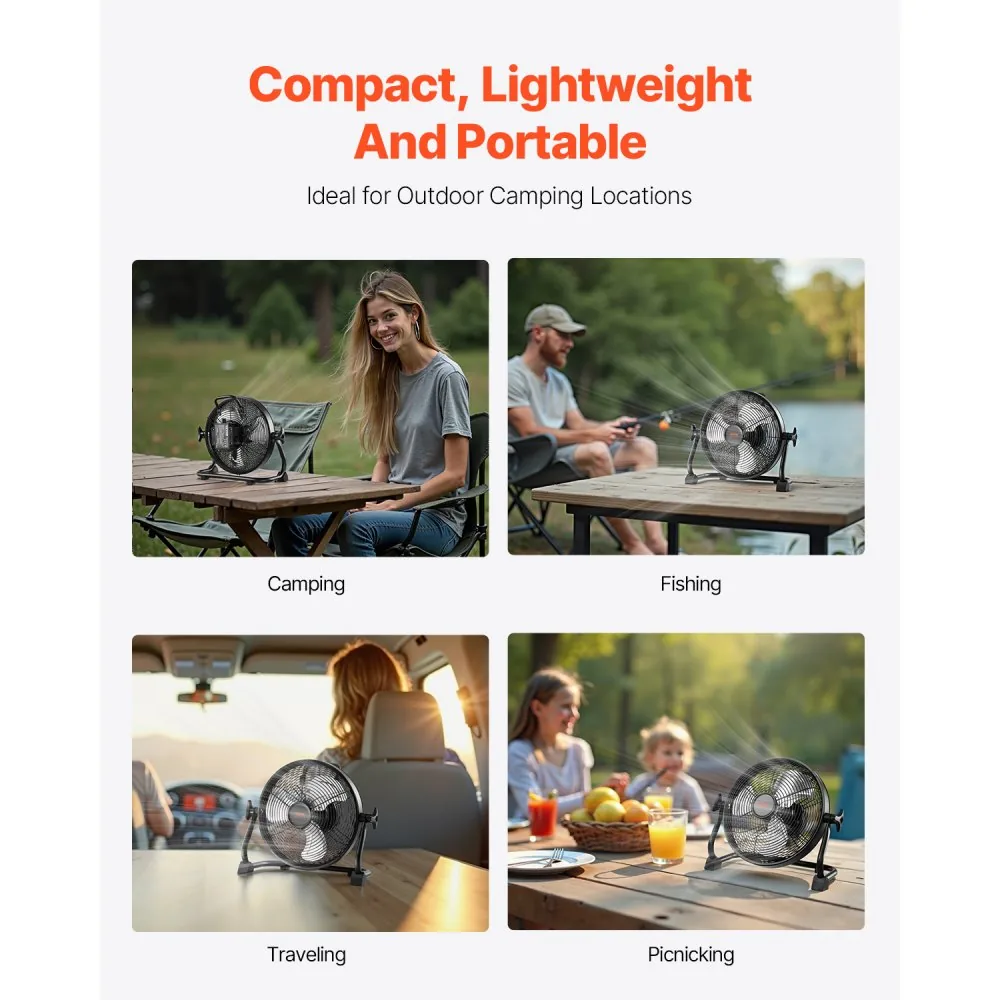 VEVOR 10 inch Rechargeable Battery Operated Camping Floor product image 6