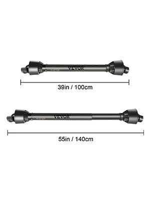 VEVOR PTO Shaft 1 3/8" PTO Drive Shaft Black 55" / 1400 mm feature 8