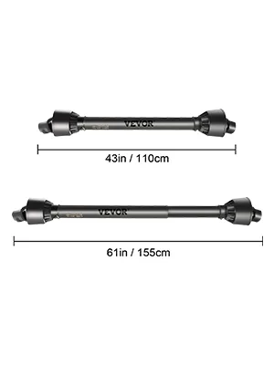 VEVOR PTO Shaft Black 61" / 1550mm feature 8