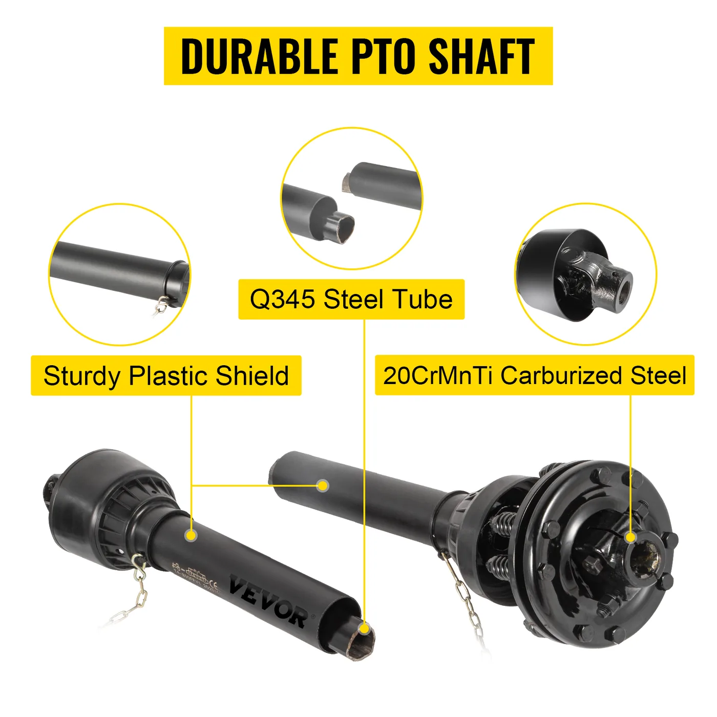 VEVOR PTO Shaft Black 59" / 1500 mm feature 2