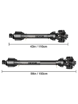 VEVOR PTO Shaft Black 59" / 1500 mm feature 8