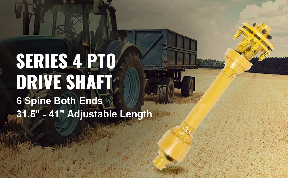 VEVOR PTO Shaft Yellow 41" / 1050 mm overview