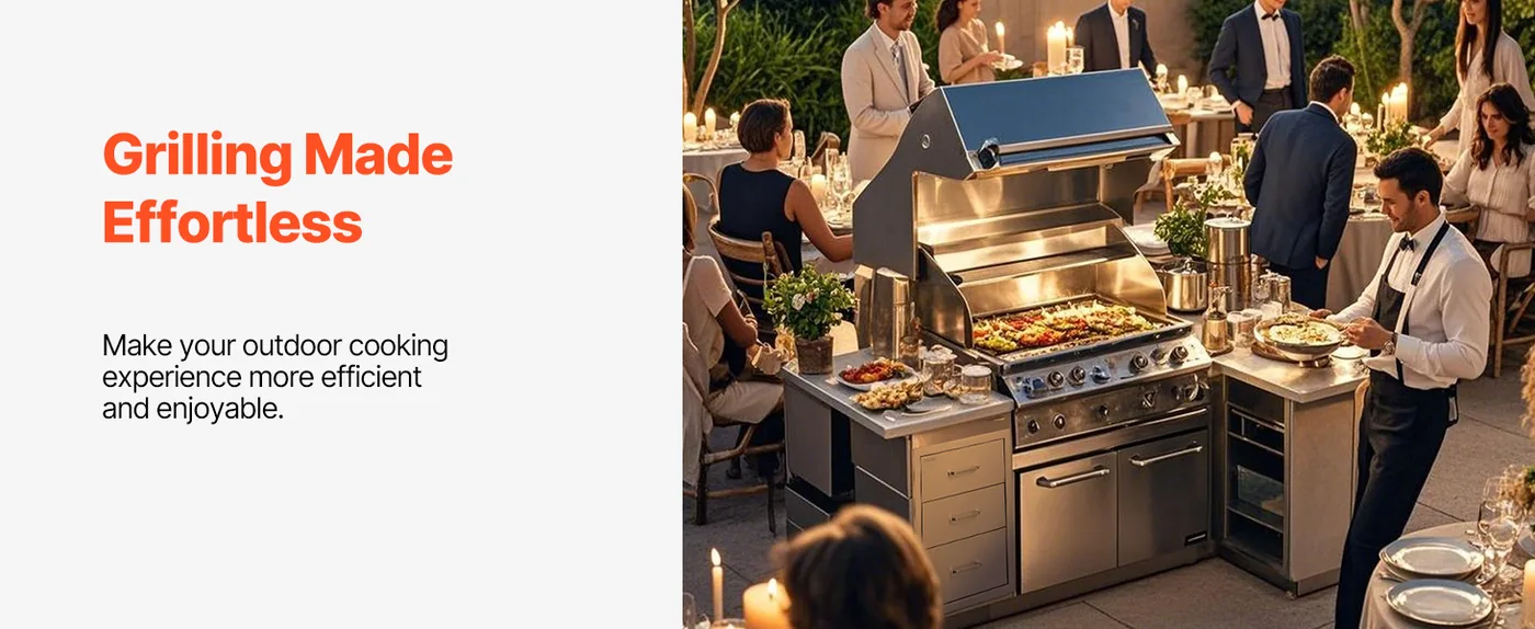 VEVOR Outdoor Kitchen Drawers 18.11"W x 23.23"D x 23.23"H Scene 2