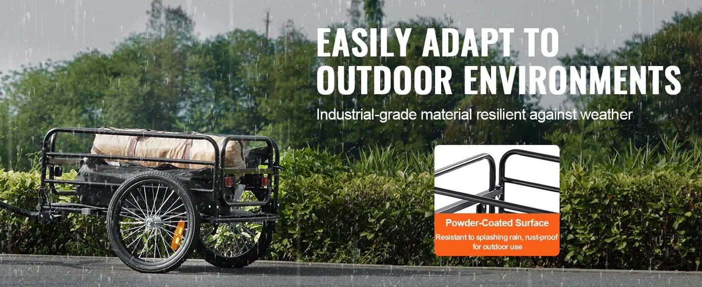 VEVOR Bike Cargo Trailer 160lbs feature 1