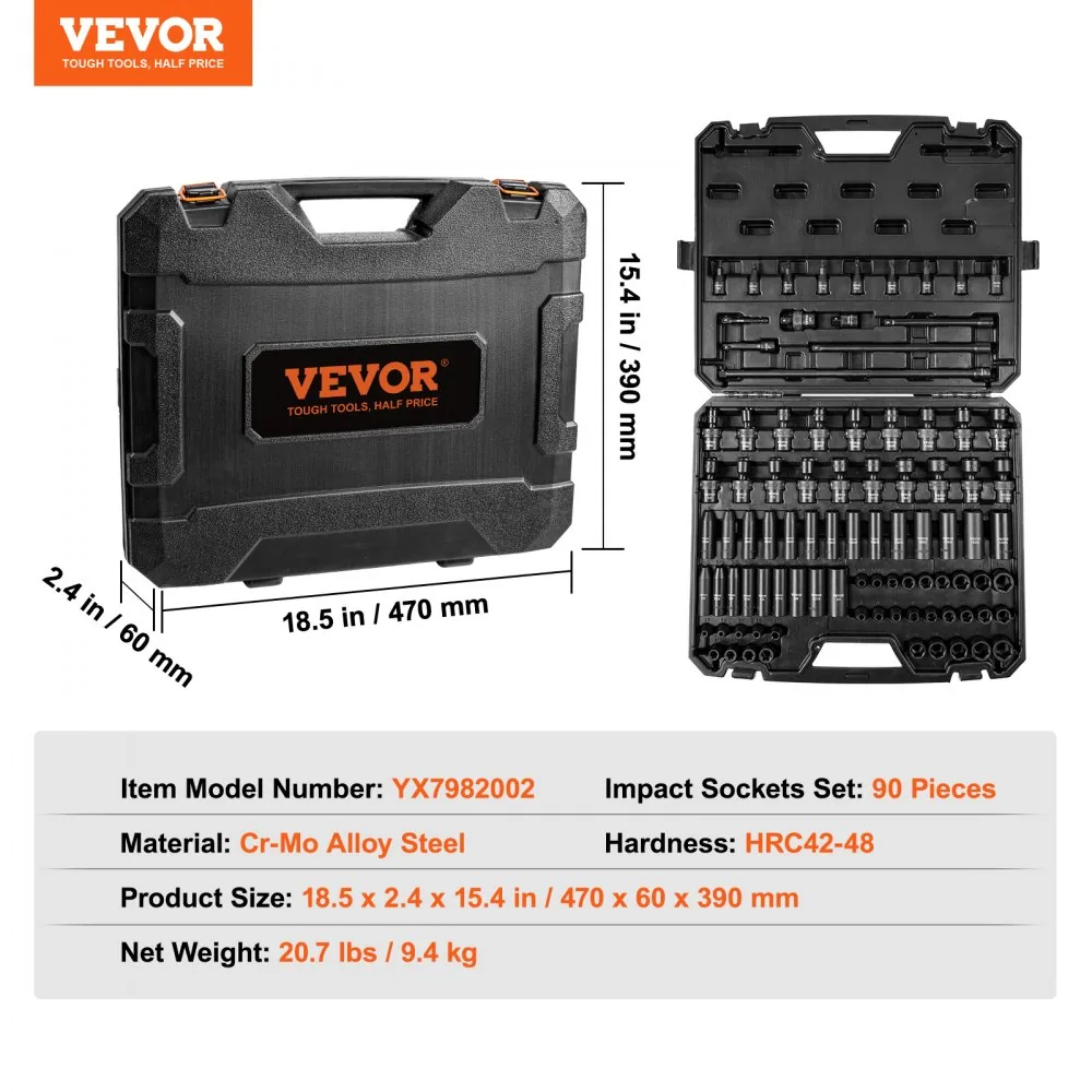 impact socket set package contents