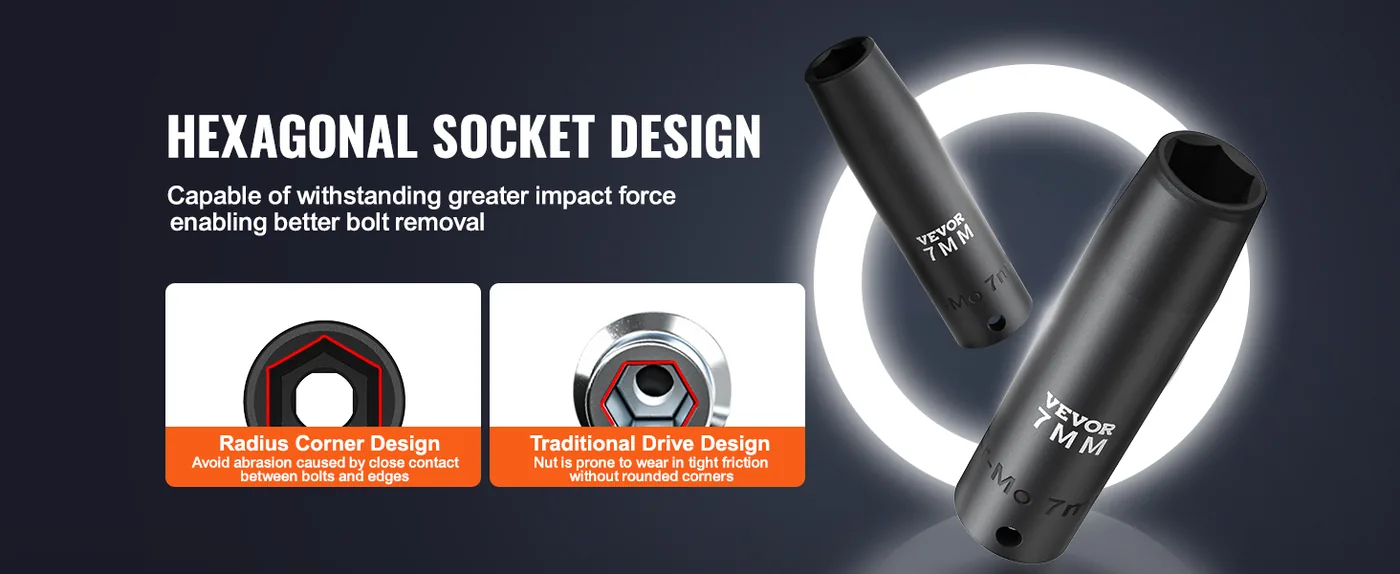 impact socket set alloy steel construction