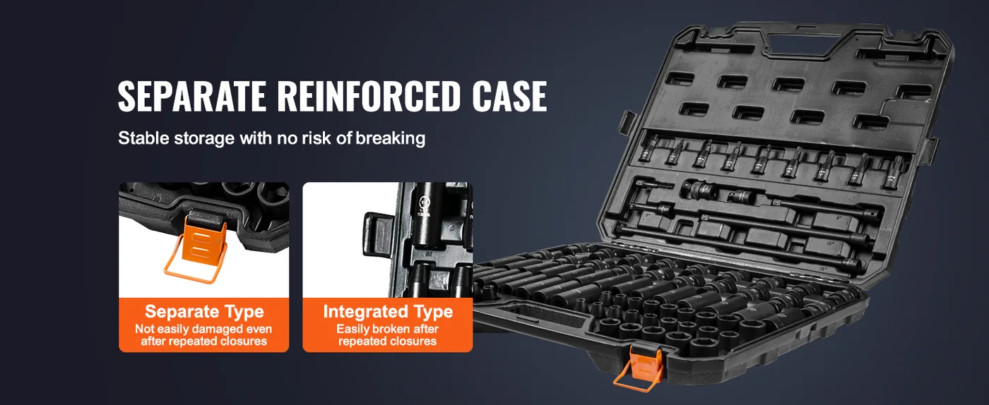 impact socket set portable storage