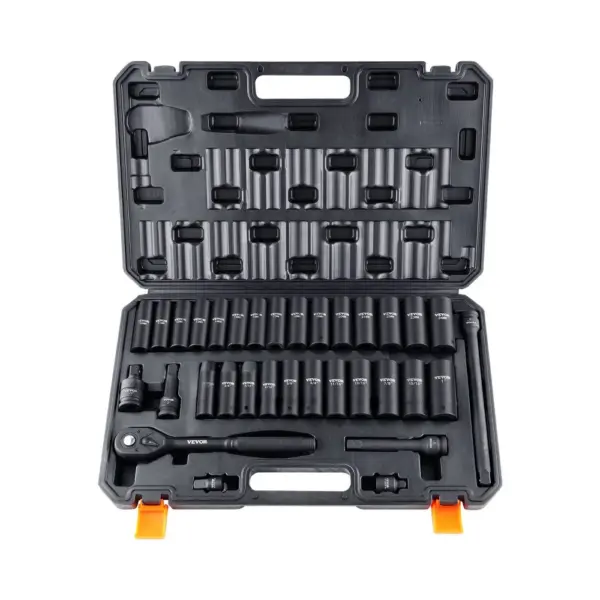 VEVOR 33 piece impact socket set storage case