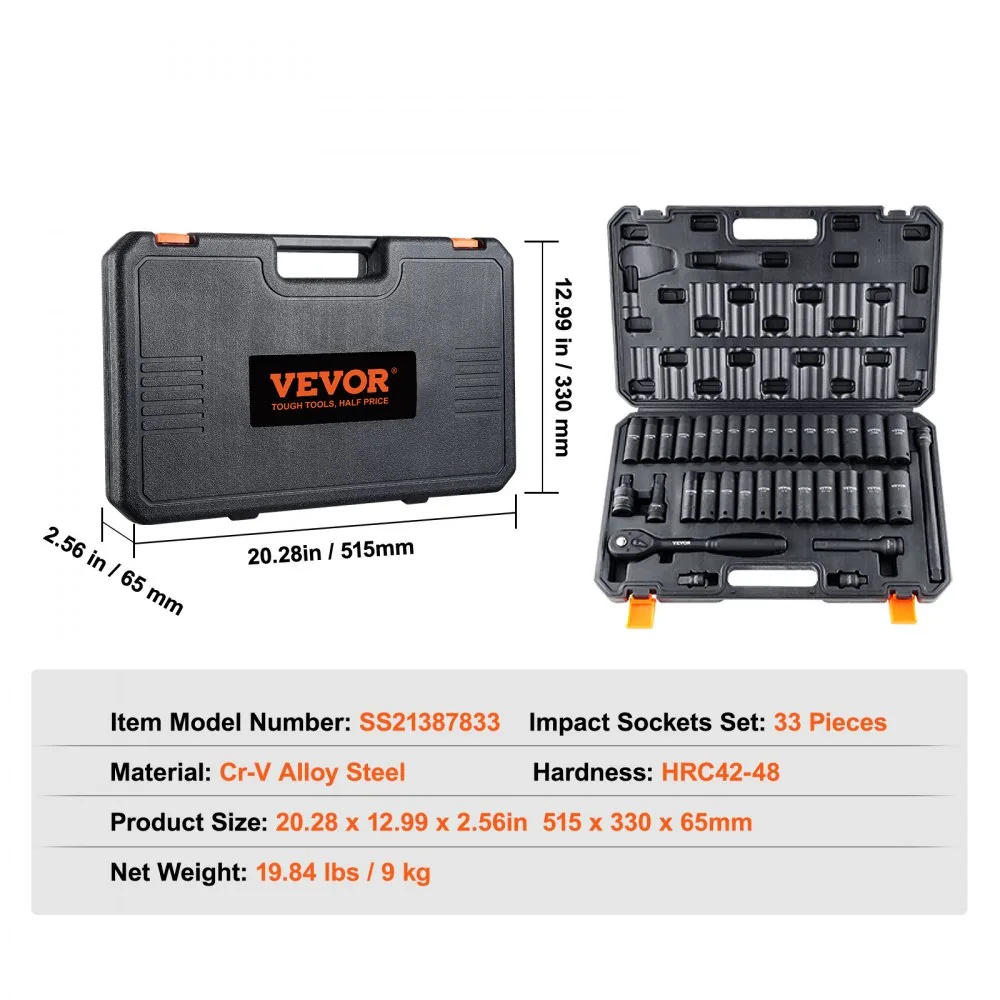 impact socket set package contents