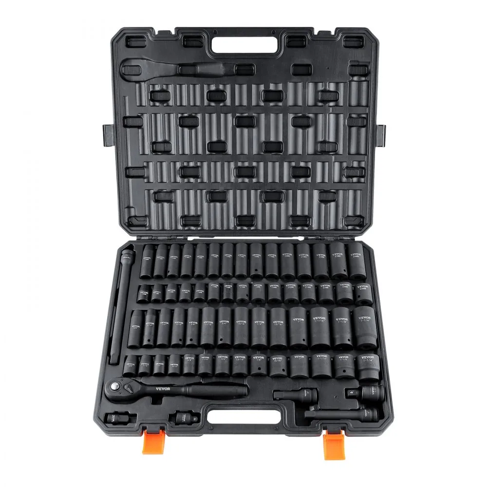 VEVOR 65 piece impact socket set front view