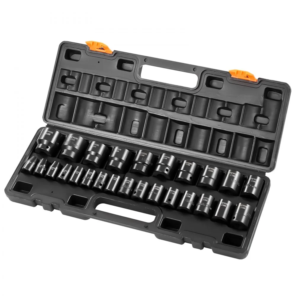 VEVOR 26 piece impact socket set storage case