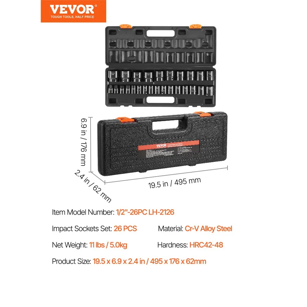impact socket set package contents