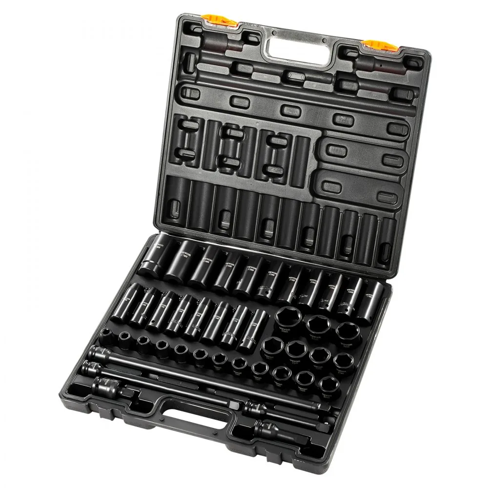 VEVOR 43 piece impact socket set storage case