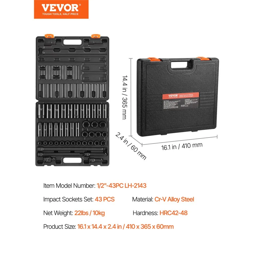 impact socket set package contents