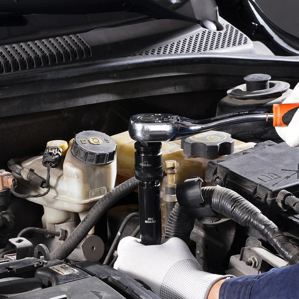 impact socket set with ratchet and extensions